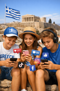 Griekenland wil vanaf 2027 sociale media verbieden voor kinderen jonger dan 15 jaar. De regering neemt deze maatregel omdat er steeds meer zorgen zijn over de impact van sociale media op jongeren, zoals slaapproblemen, angst en schermverslaving. Volgens de Griekse premier brengen veel kinderen tegenwoordig te veel tijd online door, wat negatieve gevolgen kan hebben voor hun mentale gezondheid en welzijn. Ook ouders maken zich hier steeds vaker zorgen over. Daarom wil de overheid strengere regels invoeren om jongeren beter te beschermen. Het plan is dat kinderen onder de 15 jaar geen toegang meer krijgen tot platforms zoals Instagram, TikTok en Facebook. Om dit te controleren, wordt gekeken naar systemen waarmee de leeftijd van gebruikers kan worden vastgesteld. Griekenland hoopt daarnaast dat andere Europese landen dit voorbeeld volgen. De regering wil dat er uiteindelijk op Europees niveau afspraken komen over een minimumleeftijd voor sociale media en een gezamenlijke aanpak om die regels te handhaven. Deze maatregel past in een bredere trend: ook andere landen onderzoeken strengere Naam